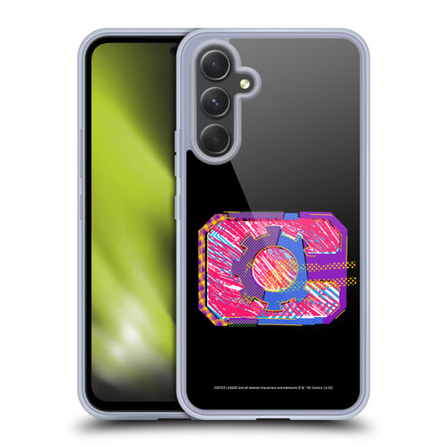 Justice League DC Comics Dark Electric Pop Icons Cyborg Soft Gel Case for Samsung Galaxy A54 5G
