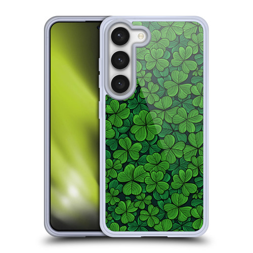 Katerina Kirilova Fruits & Foliage Patterns Clovers Soft Gel Case for Samsung Galaxy S23 5G & MagSafe