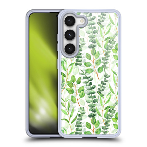 Katerina Kirilova Fruits & Foliage Patterns Eucalyptus Mix Soft Gel Case for Samsung Galaxy S23 5G & MagSafe
