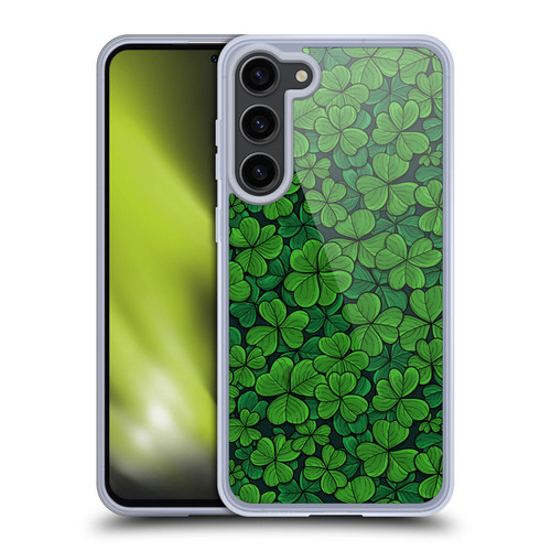 Katerina Kirilova Fruits & Foliage Patterns Clovers Soft Gel Case for Samsung Galaxy S23+ 5G & MagSafe