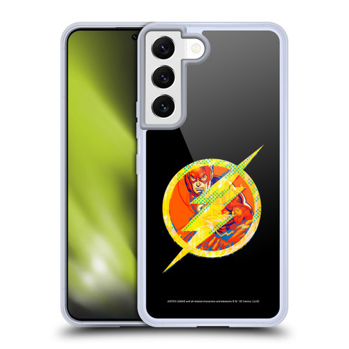 Justice League DC Comics Dark Electric Pop Icons The Flash Soft Gel Case for Samsung Galaxy S22 5G & MagSafe