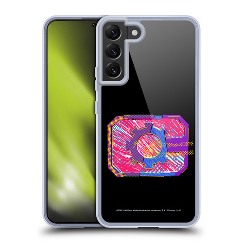 Justice League DC Comics Dark Electric Pop Icons Cyborg Soft Gel Case for Samsung Galaxy S22+ 5G & MagSafe