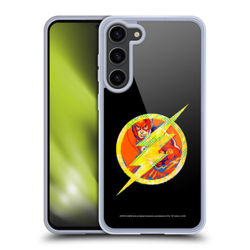 Justice League DC Comics Dark Electric Pop Icons The Flash Soft Gel Case for Samsung Galaxy S23+ 5G & MagSafe