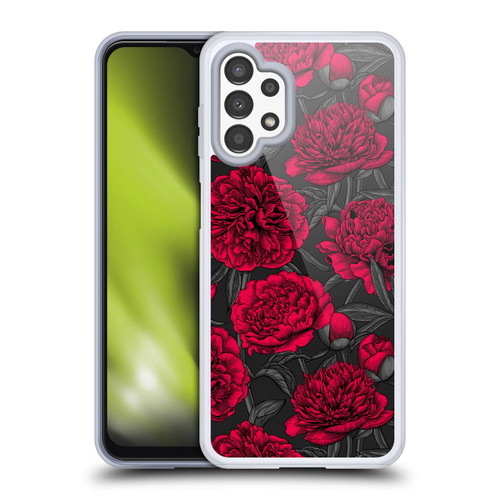 Katerina Kirilova Floral Patterns Cherry Garden Birds Soft Gel Case for Samsung Galaxy A13 (2022)