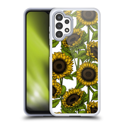 Katerina Kirilova Floral Patterns Sunflowers Soft Gel Case for Samsung Galaxy A13 (2022)