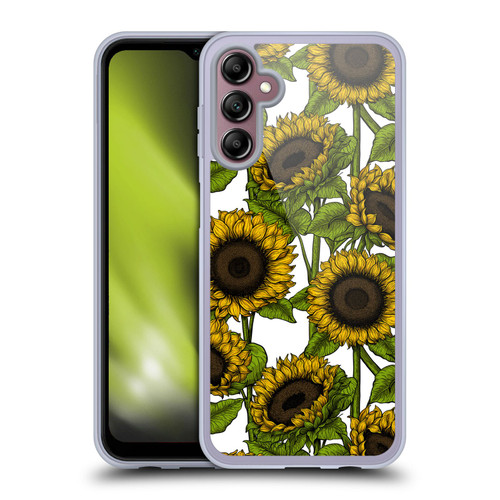 Katerina Kirilova Floral Patterns Sunflowers Soft Gel Case for Samsung Galaxy A14 5G