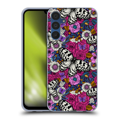 Katerina Kirilova Floral Patterns Colorful Garden Soft Gel Case for Samsung Galaxy A15 & MagSafe