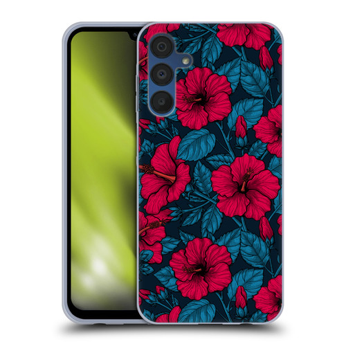 Katerina Kirilova Floral Patterns Night Peony Garden Soft Gel Case for Samsung Galaxy A15 & MagSafe