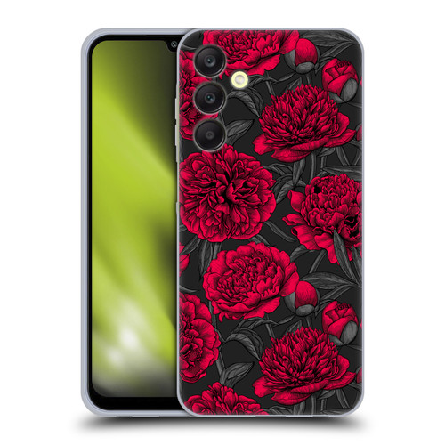 Katerina Kirilova Floral Patterns Cherry Garden Birds Soft Gel Case for Samsung Galaxy A25 5G