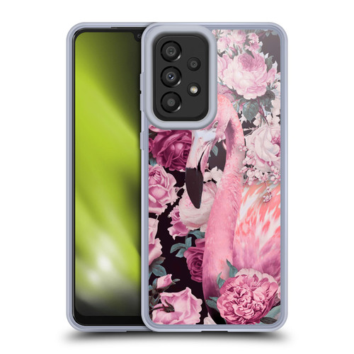 LebensArt Birds And Floral Flamingo And Roses Soft Gel Case for Samsung Galaxy A33 5G (2022)