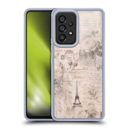 LebensArt Birds And Floral French Romance Ivory Beige Soft Gel Case for Samsung Galaxy A53 5G (2022)