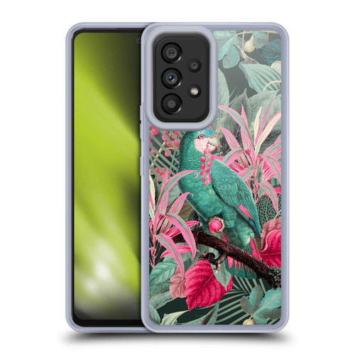 LebensArt Birds And Floral Parrot King Soft Gel Case for Samsung Galaxy A53 5G (2022)