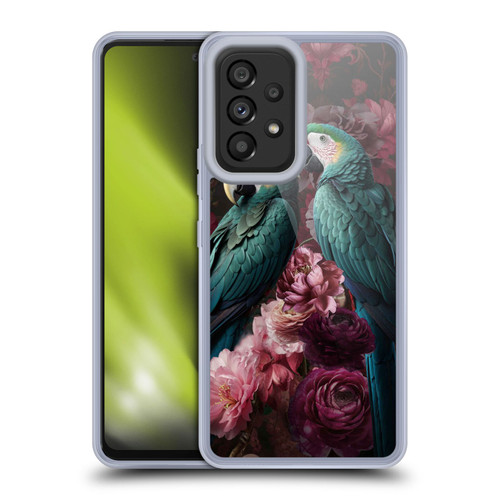 LebensArt Birds And Floral Parrots Neo Kitsch Soft Gel Case for Samsung Galaxy A53 5G (2022)