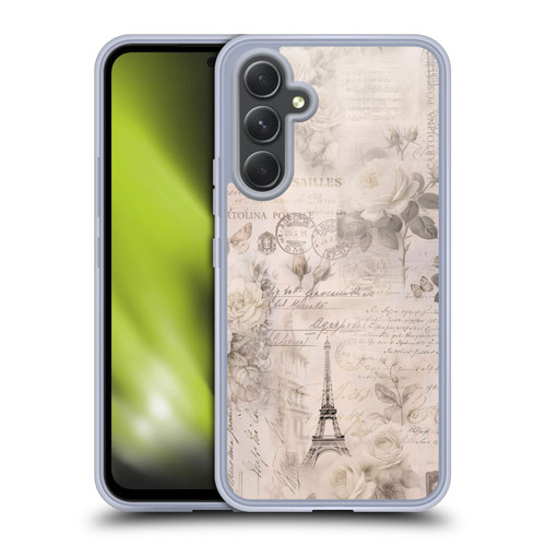 LebensArt Birds And Floral French Romance Ivory Beige Soft Gel Case for Samsung Galaxy A54 5G