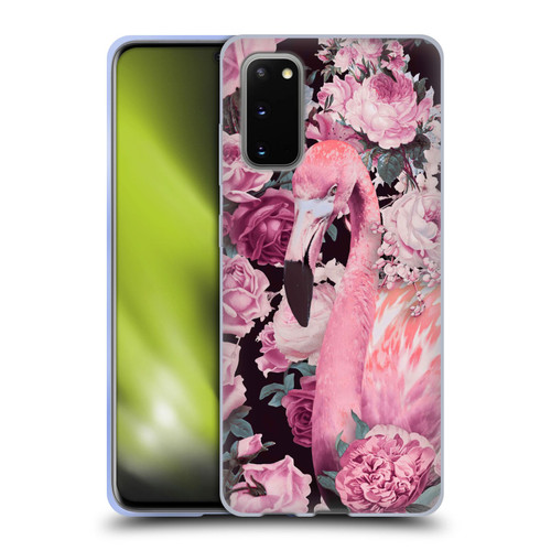 LebensArt Birds And Floral Flamingo And Roses Soft Gel Case for Samsung Galaxy S20 / S20 5G