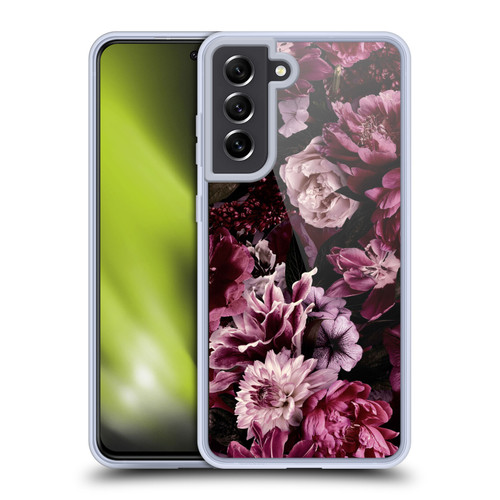 LebensArt Birds And Floral Opulence Soft Gel Case for Samsung Galaxy S21 FE 5G & MagSafe