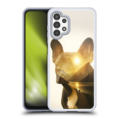 Klaudia Senator French Bulldog Lake Sunset Soft Gel Case for Samsung Galaxy A13 (2022)
