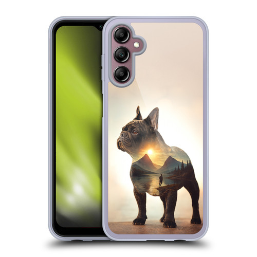 Klaudia Senator French Bulldog Lake Soft Gel Case for Samsung Galaxy A14 5G