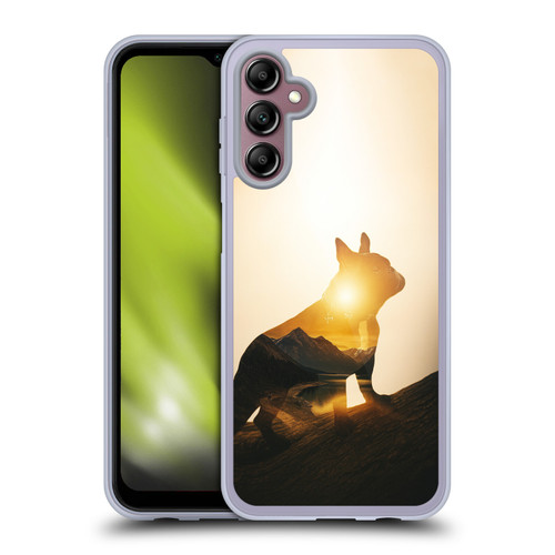 Klaudia Senator French Bulldog Mountain Soft Gel Case for Samsung Galaxy A14 5G