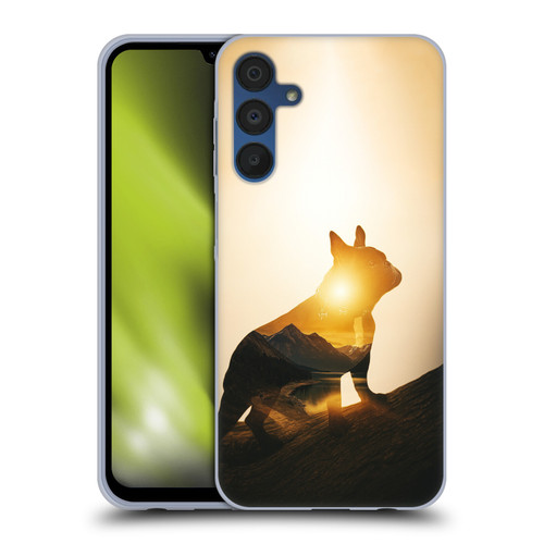 Klaudia Senator French Bulldog Mountain Soft Gel Case for Samsung Galaxy A15 & MagSafe