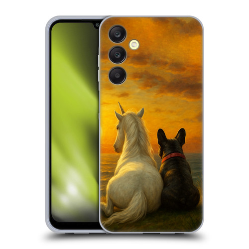 Klaudia Senator French Bulldog Sunset Soft Gel Case for Samsung Galaxy A25 5G