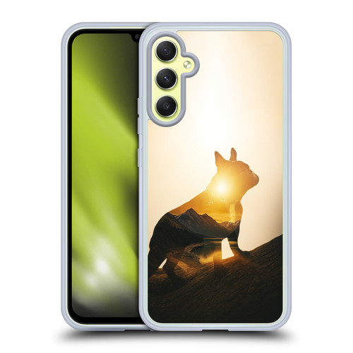 Klaudia Senator French Bulldog Mountain Soft Gel Case for Samsung Galaxy A34 5G