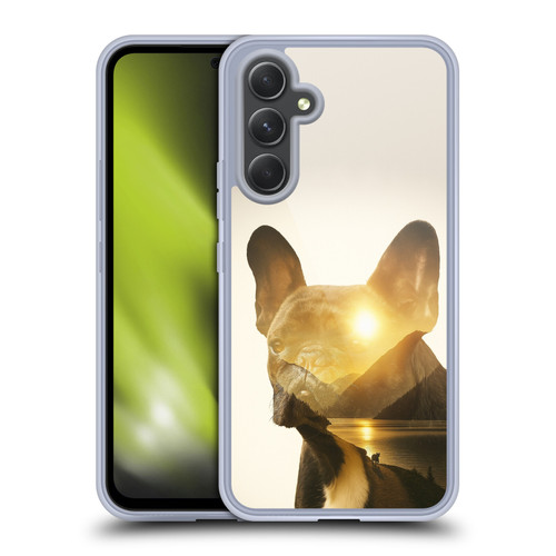 Klaudia Senator French Bulldog Lake Sunset Soft Gel Case for Samsung Galaxy A54 5G