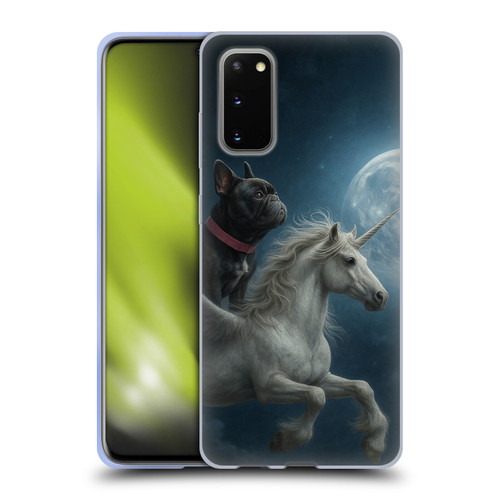 Klaudia Senator French Bulldog Unicorn Night Soft Gel Case for Samsung Galaxy S20 / S20 5G