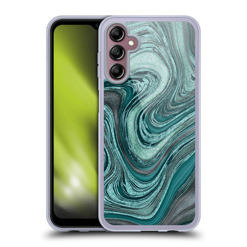 LebensArt Gemstone Marble Shiny River Soft Gel Case for Samsung Galaxy A14 5G