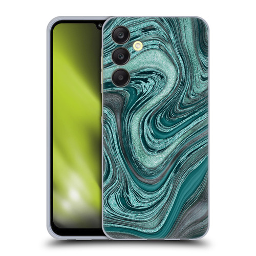 LebensArt Gemstone Marble Shiny River Soft Gel Case for Samsung Galaxy A25 5G