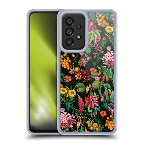 LebensArt Jungle Plants And Animals Multicolor Soft Gel Case for Samsung Galaxy A53 5G (2022)
