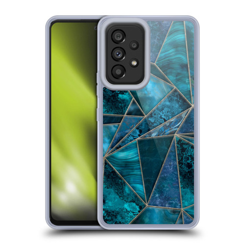 LebensArt Gemstone Marble Stained Glass Soft Gel Case for Samsung Galaxy A53 5G (2022)