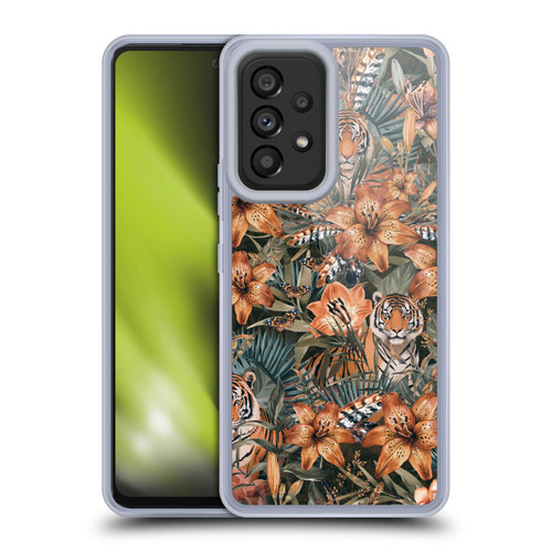LebensArt Jungle Plants And Animals Opulence Tiger Soft Gel Case for Samsung Galaxy A53 5G (2022)