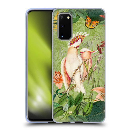 LebensArt Jungle Plants And Animals Cockatoos And Butterflies Soft Gel Case for Samsung Galaxy S20 / S20 5G