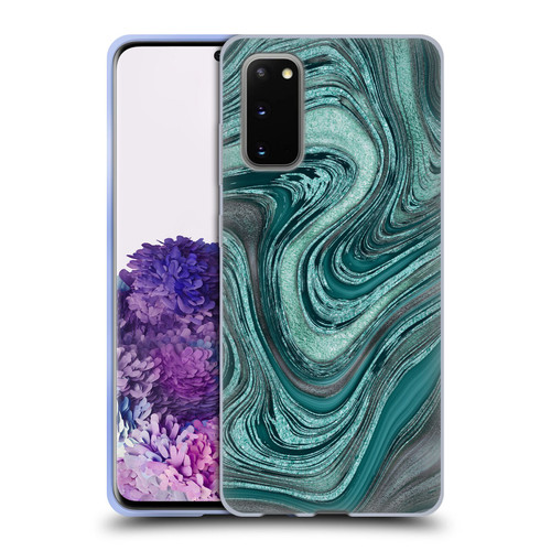 LebensArt Gemstone Marble Shiny River Soft Gel Case for Samsung Galaxy S20 / S20 5G