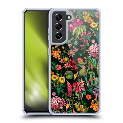LebensArt Jungle Plants And Animals Multicolor Soft Gel Case for Samsung Galaxy S21 FE 5G & MagSafe