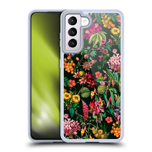 LebensArt Jungle Plants And Animals Multicolor Soft Gel Case for Samsung Galaxy S21 5G & MagSafe