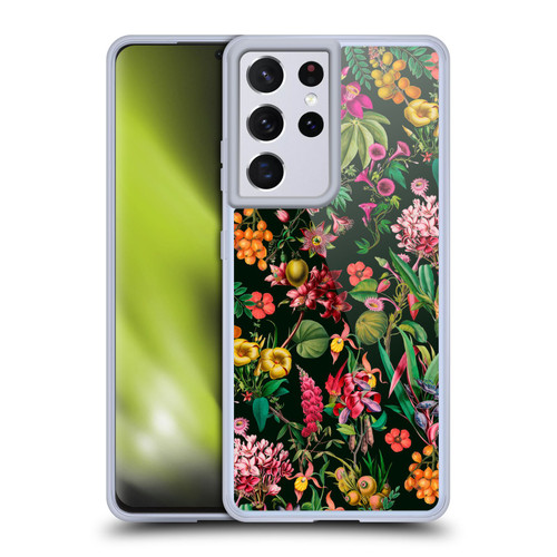 LebensArt Jungle Plants And Animals Multicolor Soft Gel Case for Samsung Galaxy S21 Ultra 5G & MagSafe
