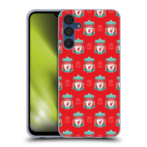Liverpool Football Club Crest & Liver Bird Patterns Full Colour Soft Gel Case for Samsung Galaxy A15 & MagSafe