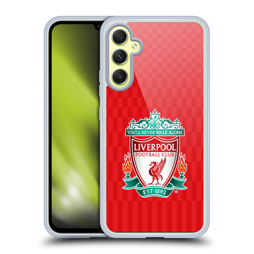 Liverpool Football Club Crest Designs Full Colour Home Soft Gel Case for Samsung Galaxy A34 5G