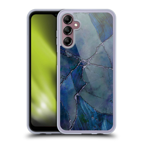 LebensArt Mineral Marble Indigo Soft Gel Case for Samsung Galaxy A14 5G
