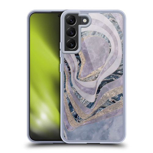 LebensArt Geo Liquid Marble Precious Waves Soft Gel Case for Samsung Galaxy S22+ 5G & MagSafe