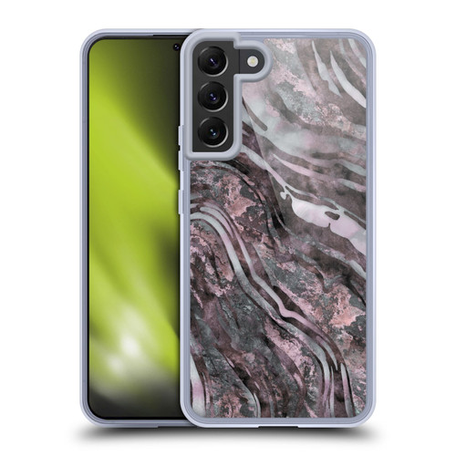 LebensArt Geo Liquid Marble River Stone Soft Gel Case for Samsung Galaxy S22+ 5G & MagSafe