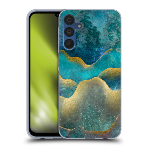 LebensArt Mineral Marble Wash Up Soft Gel Case for Samsung Galaxy A15 & MagSafe