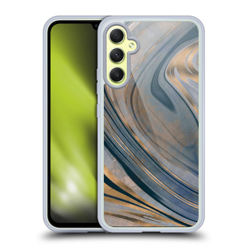 LebensArt Mineral Marble Gemstone Soft Gel Case for Samsung Galaxy A34 5G