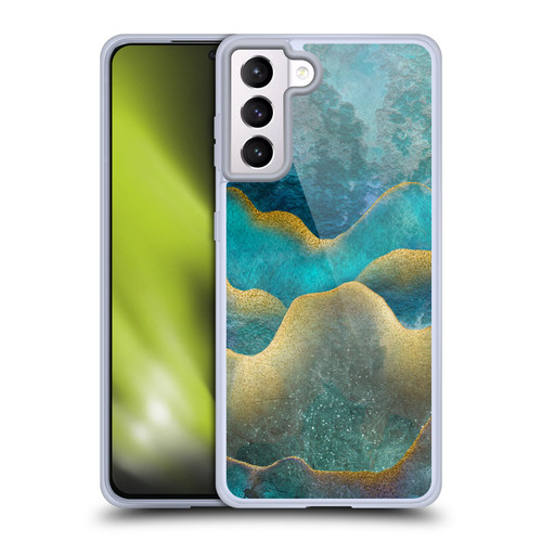 LebensArt Mineral Marble Wash Up Soft Gel Case for Samsung Galaxy S21+ 5G & MagSafe