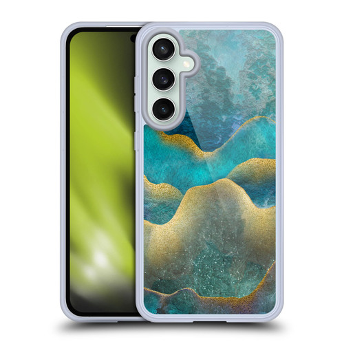 LebensArt Mineral Marble Wash Up Soft Gel Case for Samsung Galaxy S23 FE 5G & MagSafe