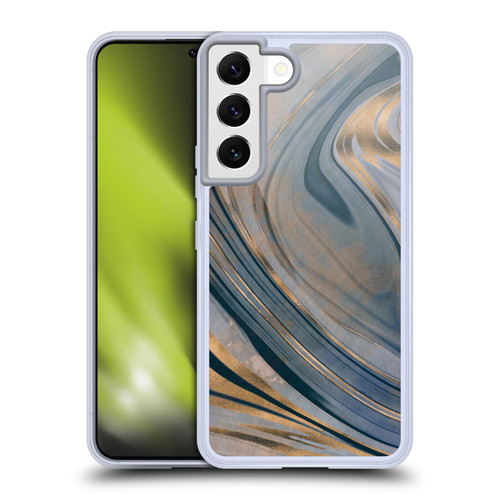 LebensArt Mineral Marble Gemstone Soft Gel Case for Samsung Galaxy S22 5G & MagSafe
