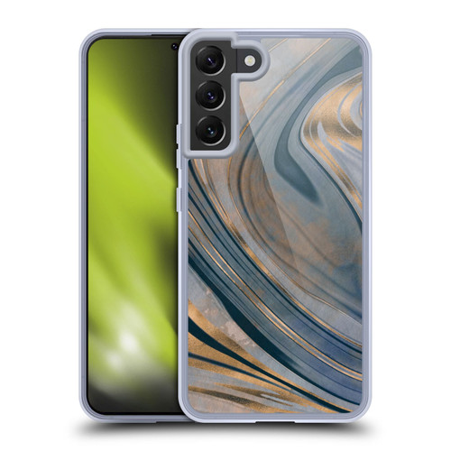 LebensArt Mineral Marble Gemstone Soft Gel Case for Samsung Galaxy S22+ 5G & MagSafe