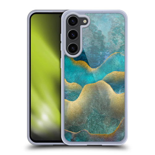 LebensArt Mineral Marble Wash Up Soft Gel Case for Samsung Galaxy S23+ 5G & MagSafe